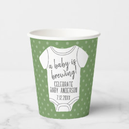 Een Baby is aan het brouwen — Couples Shower - Gro Papieren Bekers
