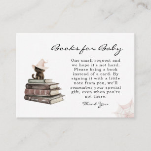 Een baby is aan het brouwen Halloween Baby Shower  Informatiekaartje