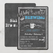 Een Baby is aan het brouwen (jongen)! Kaart (Voorkant / Achterkant)