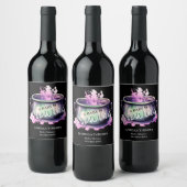 Een Baby is aan het groeien | Halloween Baby showe Wijn Etiket (Flessen)