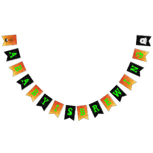 Een Baby is aan het groeien! Halloween Baby shower Vlaggetjes