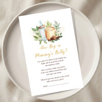 Een baby is aan het koffie zetten Baby Shower Hoe
