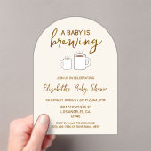 Een Baby is Baby shower Acryl Uitnodigingen (Insitu (Draagbaar))