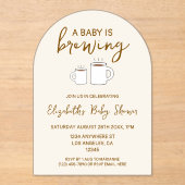 Een Baby is Baby shower Acryl Uitnodigingen (Voorkant)