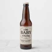 Een Baby is Baby shower Bier Etiket (Voorkant)