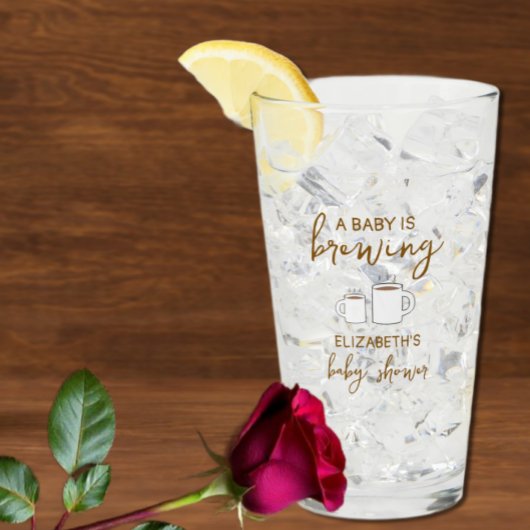 Een Baby is Baby shower Glas