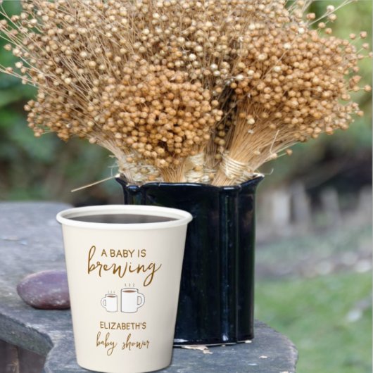 Een Baby is Baby shower Papieren Bekers