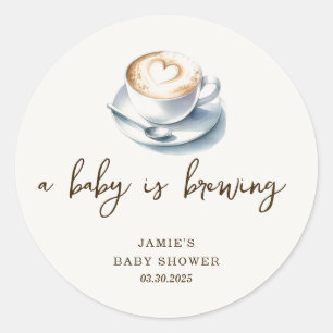 Een Baby is Baby shower Ronde Sticker