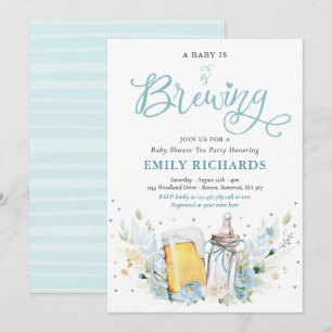 Een Baby is Baby shower van de brouwflesjes en de Kaart
