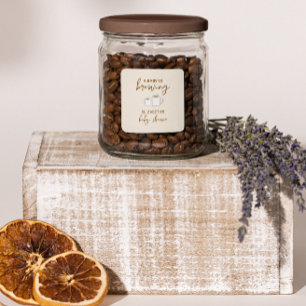 Een Baby is Baby shower Vierkante Sticker