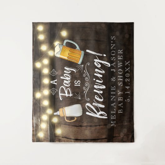 Een Baby is Baby shower Wandkleed (Voorkant)