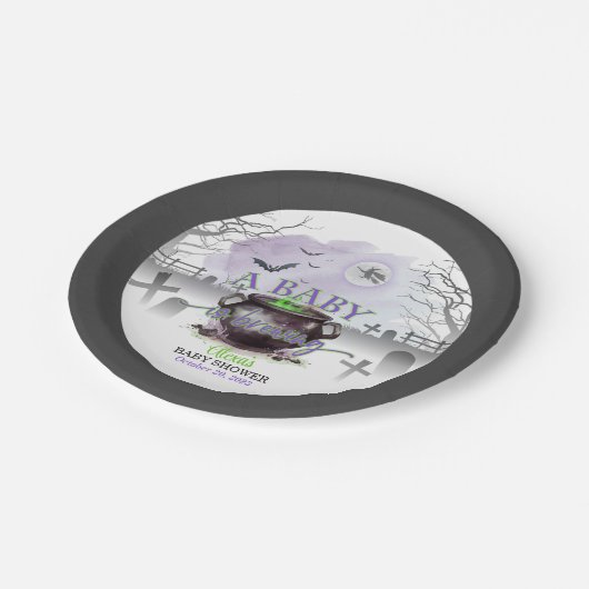 Een Baby is Brewing Party Bord (P/G) Custom (Gekanteld)