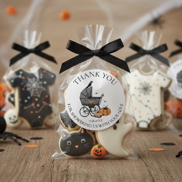 Een Baby is Brouwen Herfst Baby shower Dank u Ronde Sticker