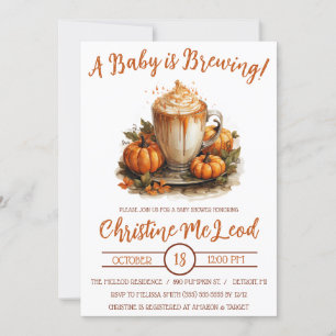 Een Baby is Brouwen, Pumpkin Spice Latte Baby show Kaart
