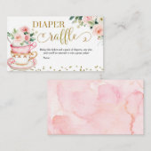 Een Baby is de Ta Party Diaper Raffle Enclosur Informatiekaartje (Voorkant / Achterkant)
