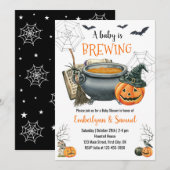 Een Baby is de Uitnodiging van het Baby shower van (Voorkant / Achterkant)