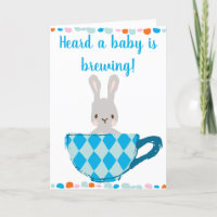 Een Baby is een blauwe Teacup Baby Boy Shower