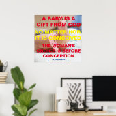 Een Baby is een cadeau van GOD Poster (Thuiskantoor)