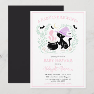 Een Baby is het Baby shower van de borstkas Kaart