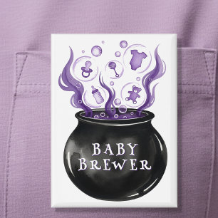 Een Baby is het Baby shower van de Brouwende Cauld Button