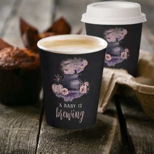 Een Baby is het Baby shower van de stekelkegel Papieren Bekers