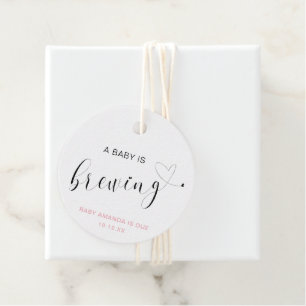 Een Baby is het Baby shower van het kindermeisje m Bedankjes Labels