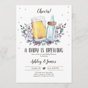 Een Baby is het Breken van Grieks Baby shower van Kaart