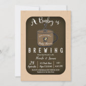 Een Baby is het brouwen van Coffee Cafe Boy Girl S Kaart (Voorkant)