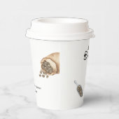 Een Baby is het brouwen van koffiekopje Baby showe Papieren Bekers (Rechts)