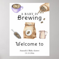 Een Baby is het brouwen van koffiekopje Baby showe