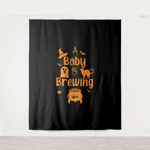Een Baby is het brouwen van moederschap Halloween Wandkleed