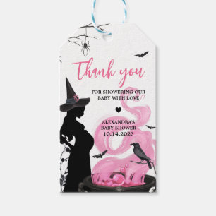 Een Baby is het brouwen van roze heks Favor Tags Cadeaulabel