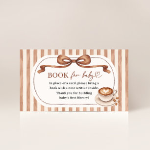 Een baby is het koffieboek voor baby informatiekaartje