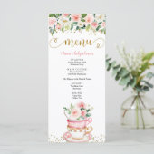 Een Baby is het Menu van het Baby shower van de Pa (Staand voorkant)