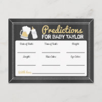 Een baby is in aantocht Baby Shower Voorspellingen