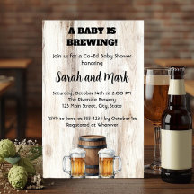 Een baby is in aantocht Rustieke Gezamenlijke Baby