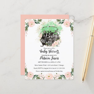 Een baby is in de maak Baby Shower Budget Uitnodig