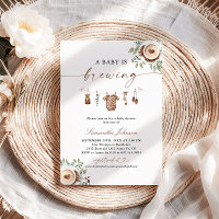 Een baby is koffie aan het zetten Baby Shower