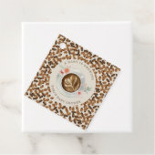 Een Baby is koffiebont Baby shower Bedankjes Labels (In situ)