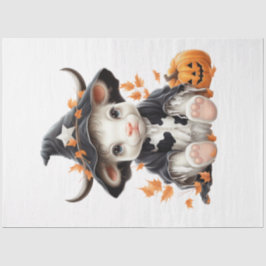 Een Baby Koe Halloween serie ontwerp 1 Tissuepapier