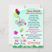 Een Baby shower boeken Kaart (Voorkant)