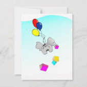 Een Baby shower boeken Kaart (Achterkant)