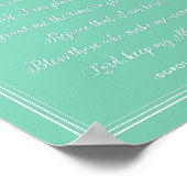 Een babygebeestje - Kunstkleuren afdrukken Poster (Hoek)