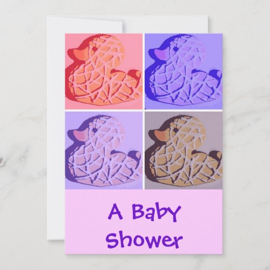 Een babyshower kaart (Voorkant)