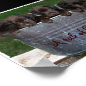 Een bad met chocolade-afbeelding poster (Hoek)