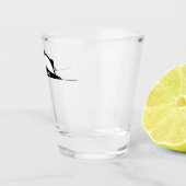 een badglas shot glas (Rechts)