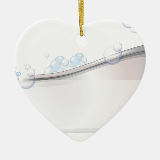 Een badkuip keramisch ornament (Voorkant)