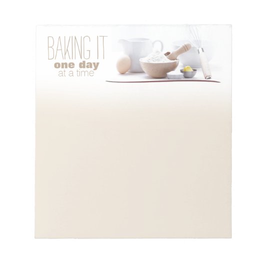 Een Baker's Note Pad Notitieblok (Voorkant)