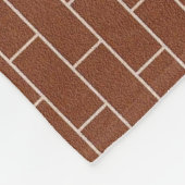 Een bakstenen muur - fleece deken (Hoek)