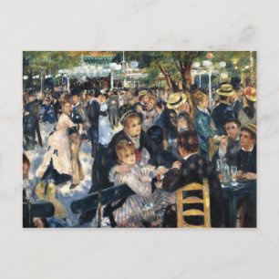 Een bal bij de Moulin de la Galette - Renoir Briefkaart